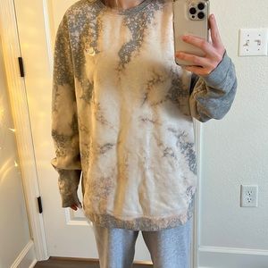 bleach ty dye nike sweatshirt